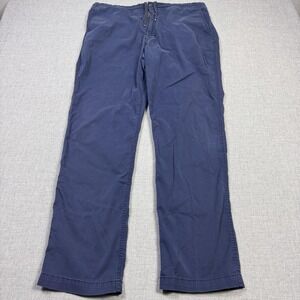Polo Ralph Lauren Drawstring Pants Mens 2XL 36x31 Blue Chino Cotton Spandex